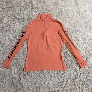 Women’s XL Orange EIS Long Sleeve Horseback Riding Sunshirt. Good Condition.